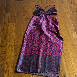 Vibrant Geometric Patterned Dress